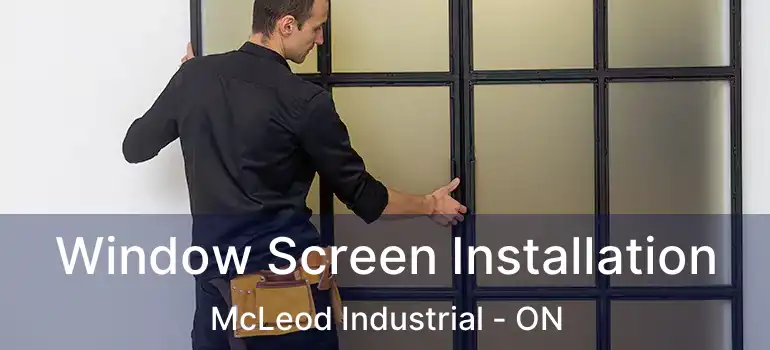  Window Screen Installation McLeod Industrial - ON