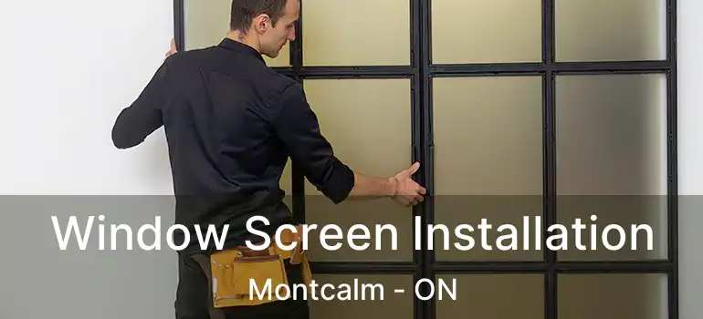  Window Screen Installation Montcalm - ON