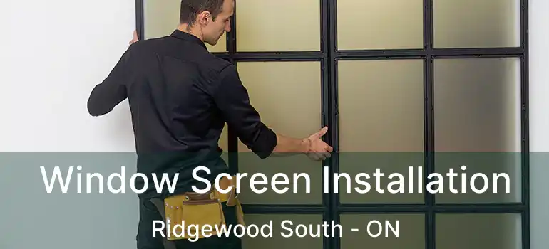  Window Screen Installation Ridgewood South - ON