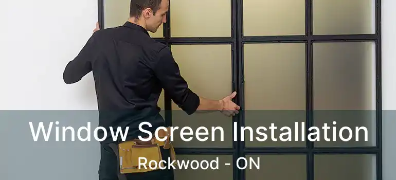  Window Screen Installation Rockwood - ON