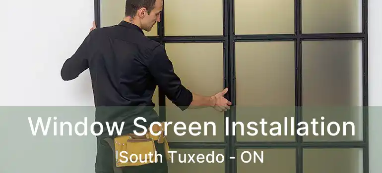  Window Screen Installation South Tuxedo - ON