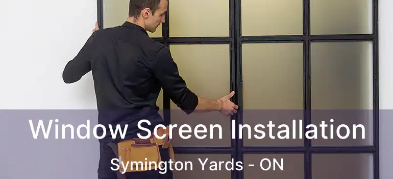  Window Screen Installation Symington Yards - ON