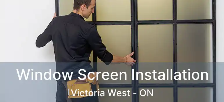  Window Screen Installation Victoria West - ON