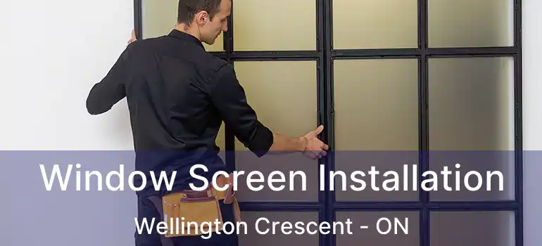  Window Screen Installation Wellington Crescent - ON