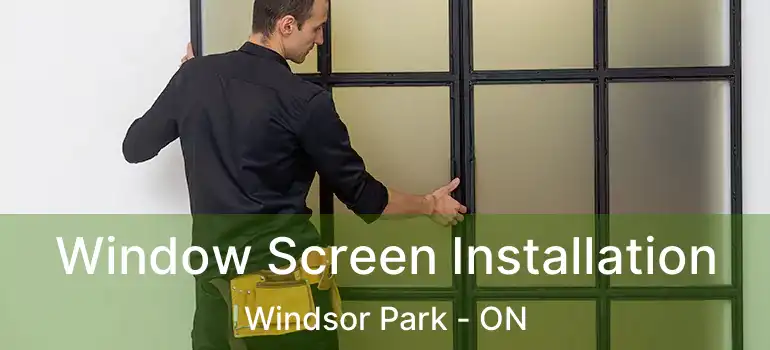  Window Screen Installation Windsor Park - ON