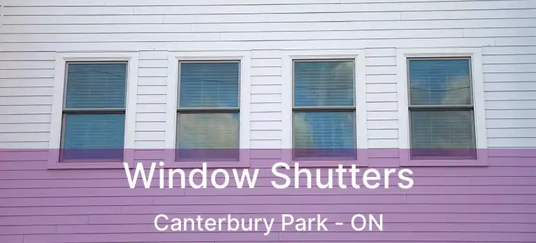  Window Shutters Canterbury Park - ON