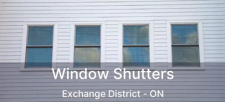 Window Shutters Exchange District - ON