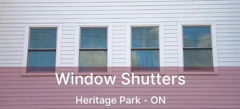  Window Shutters Heritage Park - ON