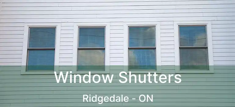  Window Shutters Ridgedale - ON