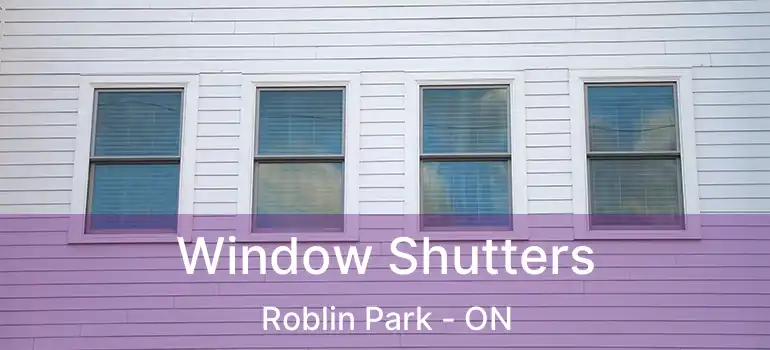 Window Shutters Roblin Park - ON