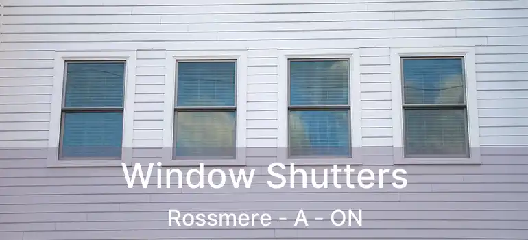  Window Shutters Rossmere - A - ON