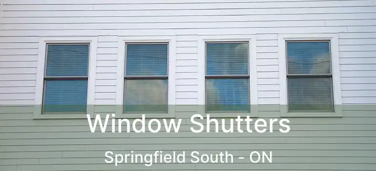  Window Shutters Springfield South - ON