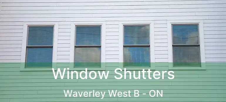  Window Shutters Waverley West B - ON