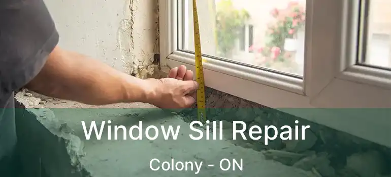  Window Sill Repair Colony - ON