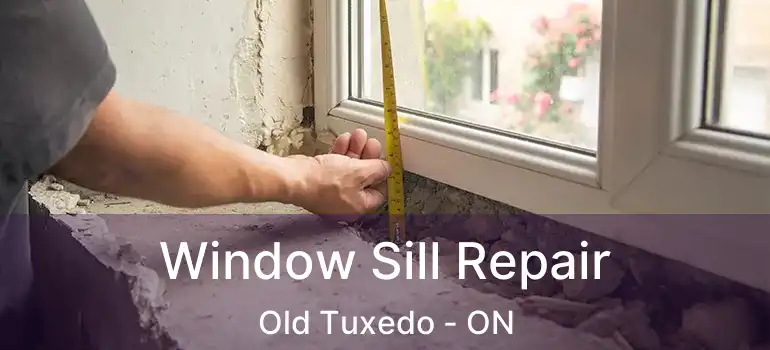  Window Sill Repair Old Tuxedo - ON