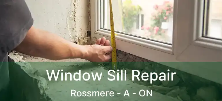  Window Sill Repair Rossmere - A - ON