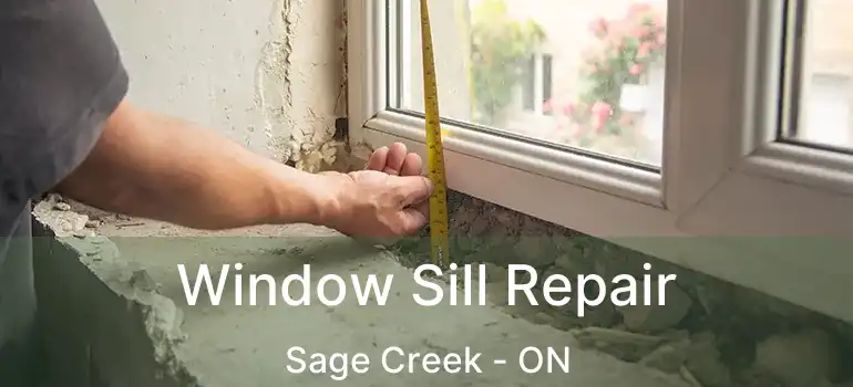  Window Sill Repair Sage Creek - ON