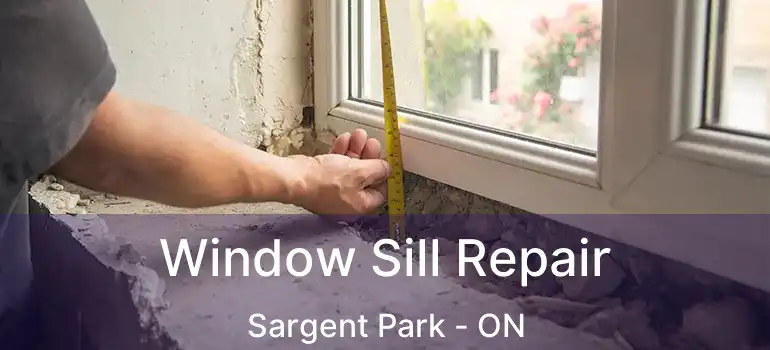 Window Sill Repair Sargent Park - ON