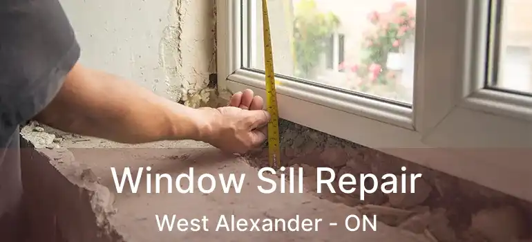  Window Sill Repair West Alexander - ON