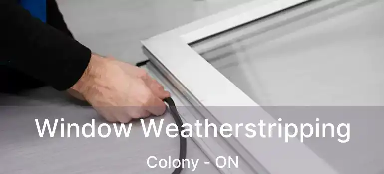  Window Weatherstripping Colony - ON