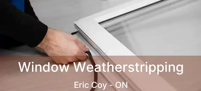  Window Weatherstripping Eric Coy - ON