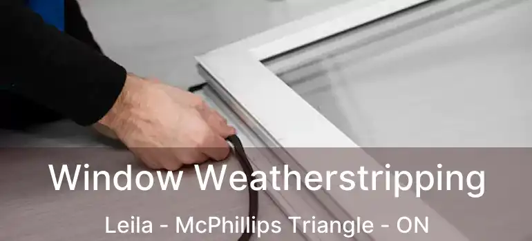  Window Weatherstripping Leila - McPhillips Triangle - ON