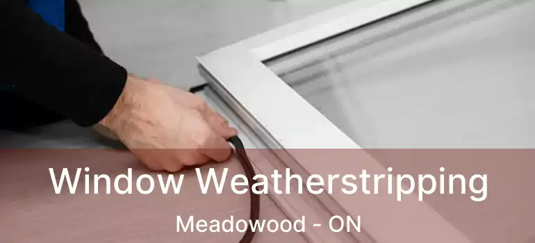  Window Weatherstripping Meadowood - ON