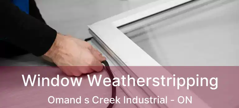 Window Weatherstripping Omand s Creek Industrial - ON