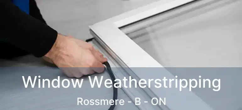  Window Weatherstripping Rossmere - B - ON
