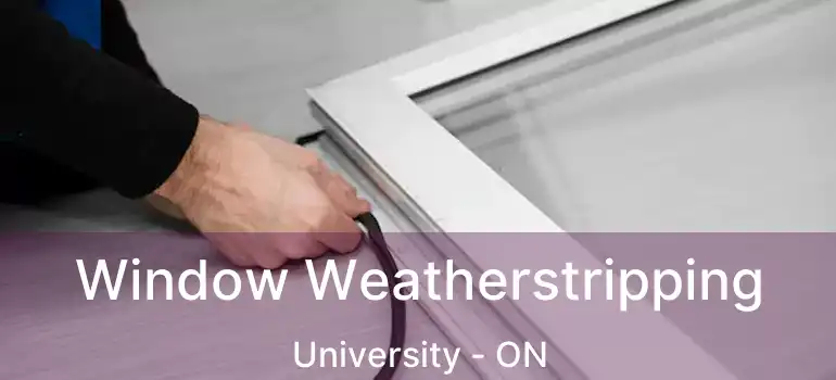  Window Weatherstripping University - ON