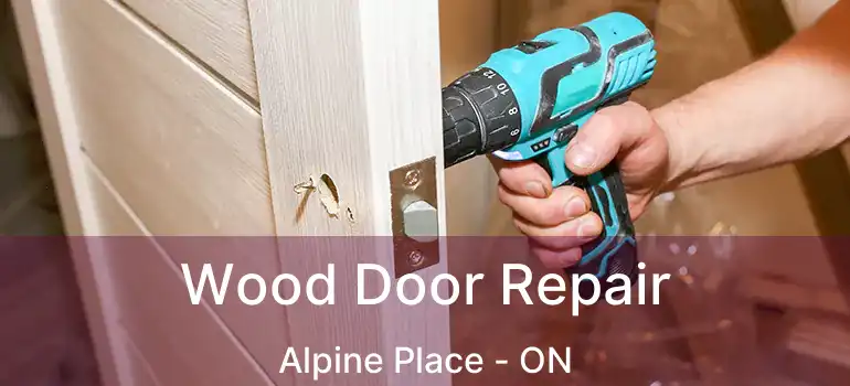  Wood Door Repair Alpine Place - ON