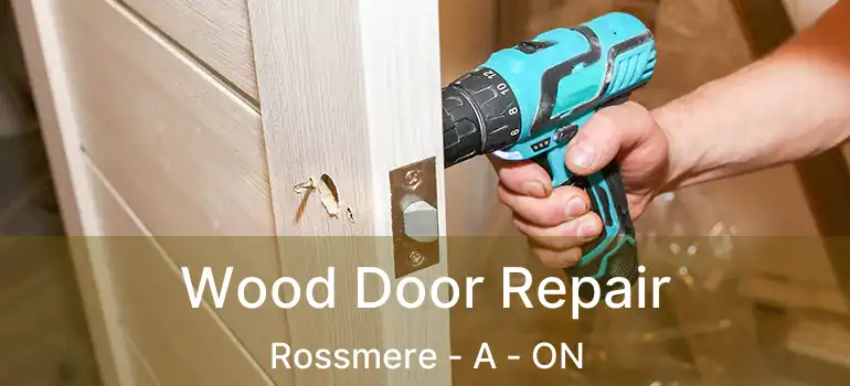  Wood Door Repair Rossmere - A - ON