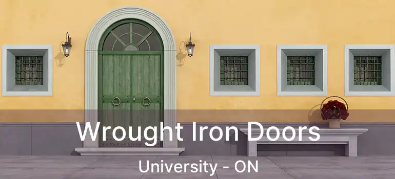  Wrought Iron Doors University - ON